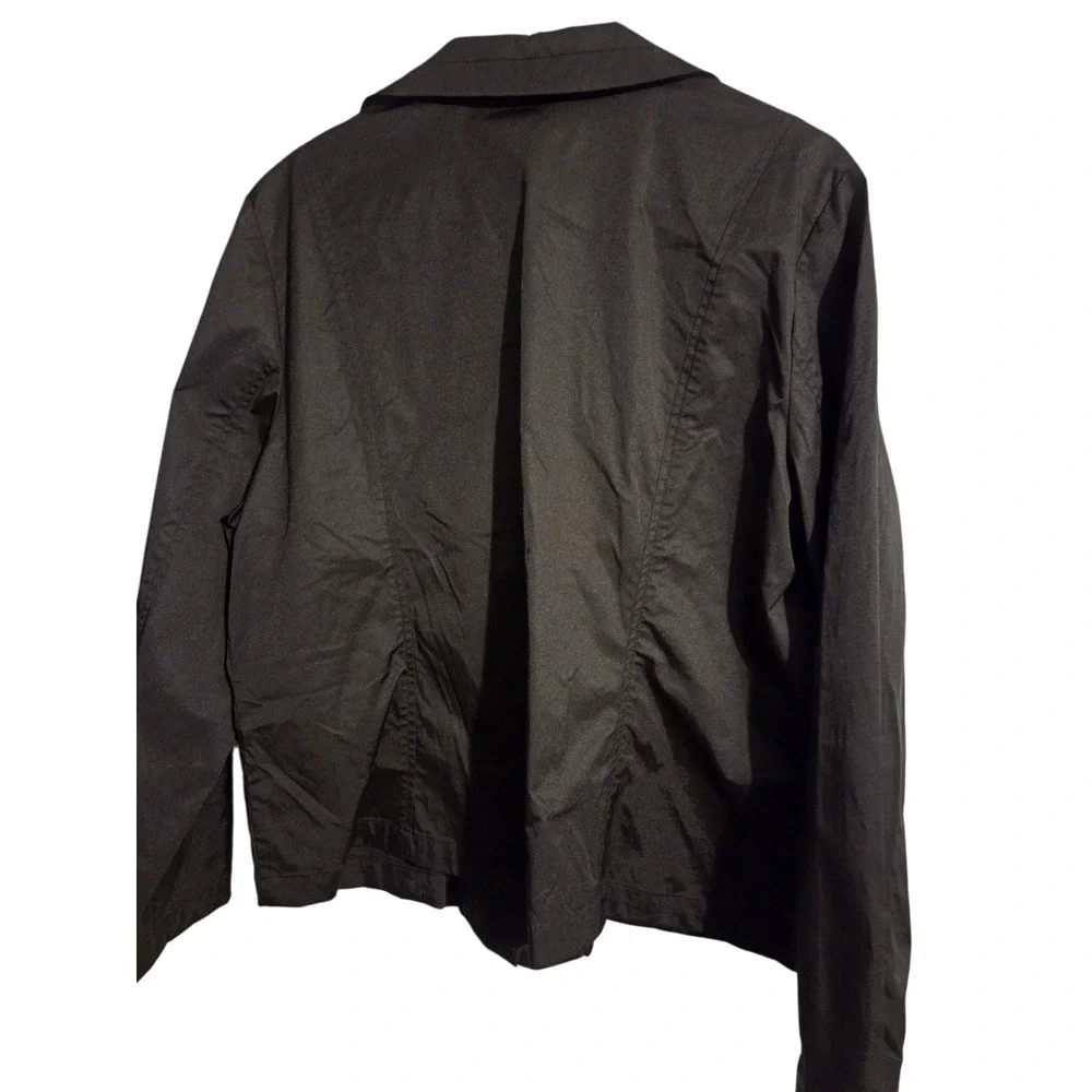 Chicos Jacket Zip‎ Up Size 3 US XL Zip Pockets Zip